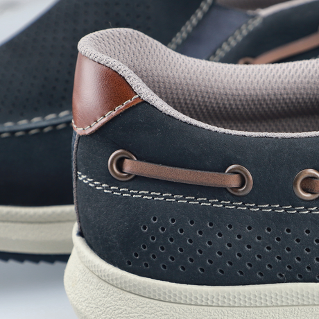 Rieker Reinhard 68 Slip On (Men) - Pazifik/Amaretto Dress-Casual - Slip On - The Heel Shoe Fitters