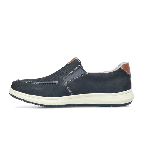Rieker Reinhard 68 Slip On (Men) - Pazifik/Amaretto Dress-Casual - Slip On - The Heel Shoe Fitters