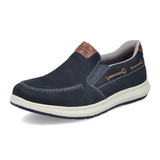 Rieker Reinhard 68 Slip On (Men) - Pazifik/Amaretto Dress-Casual - Slip On - The Heel Shoe Fitters