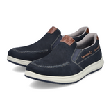 Rieker Reinhard 68 Slip On (Men) - Pazifik/Amaretto Dress-Casual - Slip On - The Heel Shoe Fitters