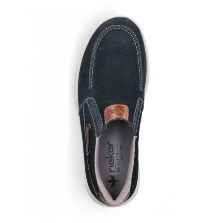 Rieker Reinhard 68 Slip On (Men) - Pazifik/Amaretto Dress-Casual - Slip On - The Heel Shoe Fitters