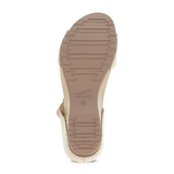Dansko Tanya Wedge Sandal (Women) - Linen Milled Burnished Sandal - Heel/Wedge - The Heel Shoe Fitters
