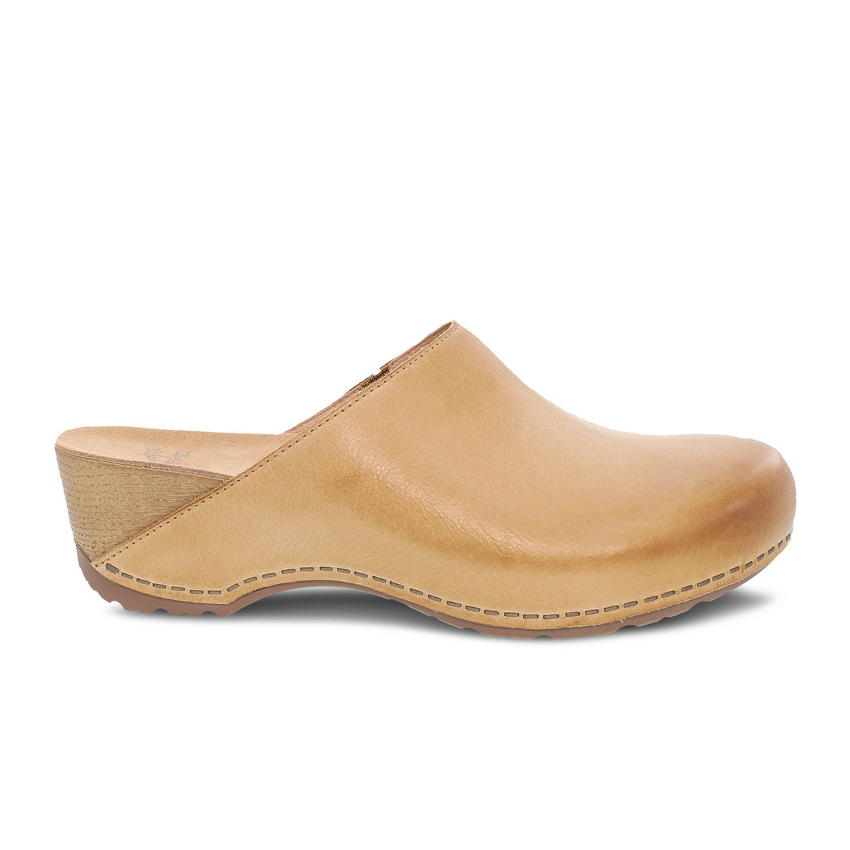 Dansko Talulah (Women) Tan Milled Burnished Dress Casual - Clogs & Mules - The Heel Shoe Fitters