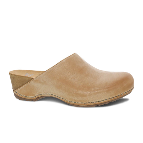 Dansko Talulah Clog (Women) - Tan Milled Burnished Dress Casual - Clogs & Mules - The Heel Shoe Fitters