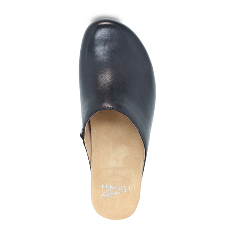 Dansko Talulah Clog (Women) - Black Milled Burnished Dress Casual - Clogs & Mules - The Heel Shoe Fitters