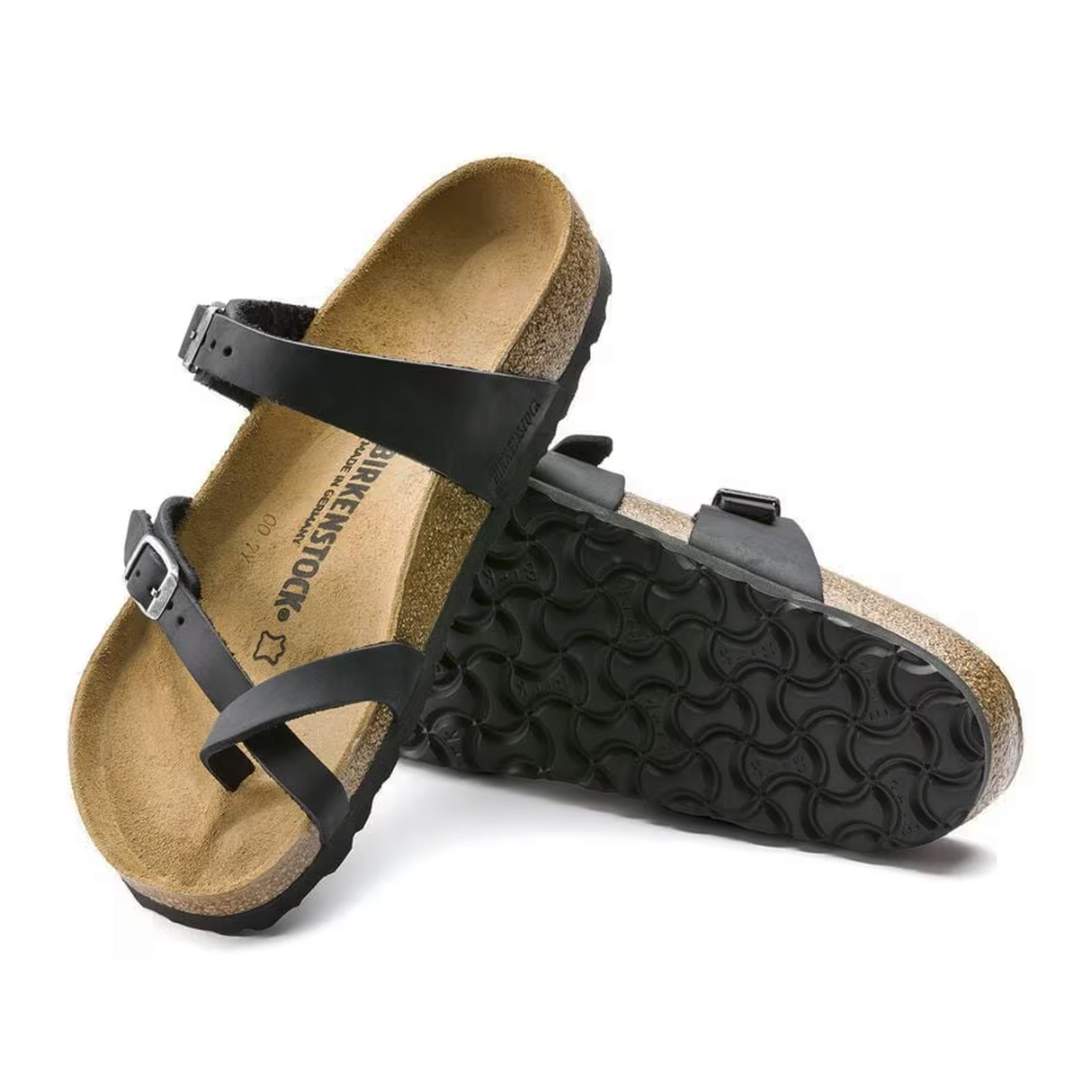 Birkenstock Mayari Sandal (Women) - Black Oiled Leather Sandal - Thong - The Heel Shoe Fitters