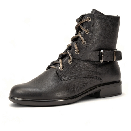 Naot Alize Ankle Boot (Women) - Soft Black Leather Boots - Casual - Mid - The Heel Shoe Fitters