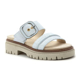 Naot Mulberry Slide Sandal (Women) - White Suede Sandal - Slide - The Heel Shoe Fitters