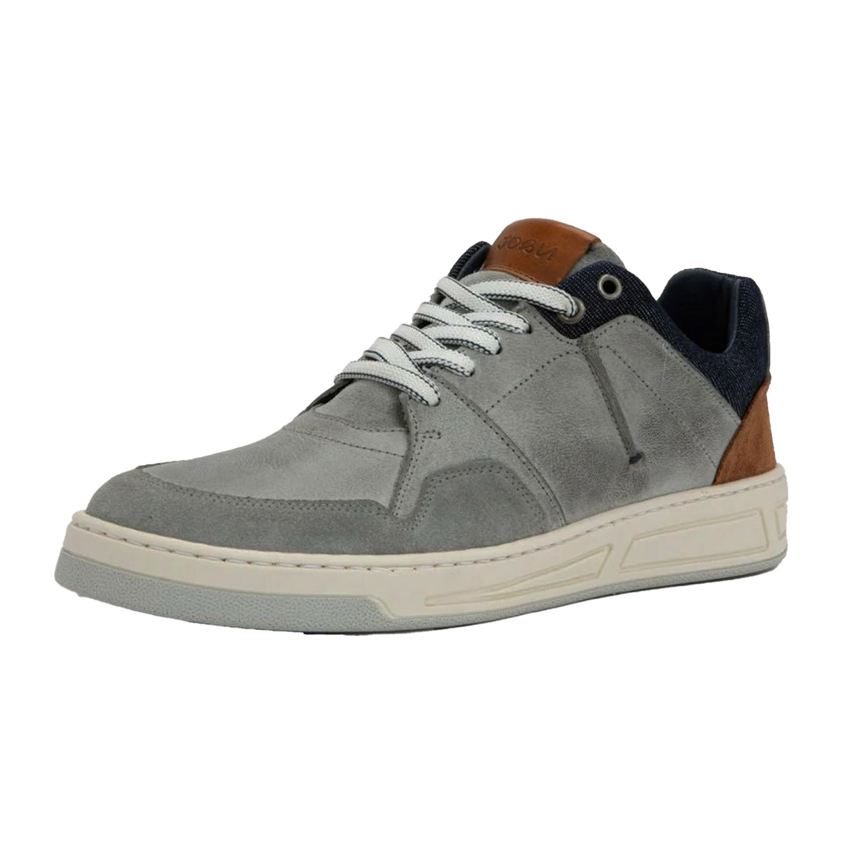 Naot Speed Sneaker (Men) - Gray/Navy/Brown Athletic - Casual - Lace Up - The Heel Shoe Fitters
