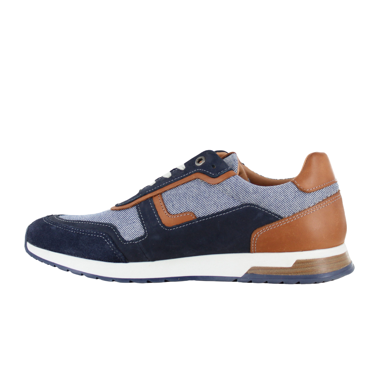 Naot Boost Sneaker (Men) - Blue/Brown Combo