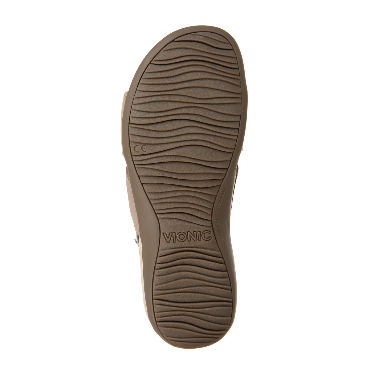 Vionic Morro (Women) - Taupe Leather Sandals - Backstrap - The Heel Shoe Fitters