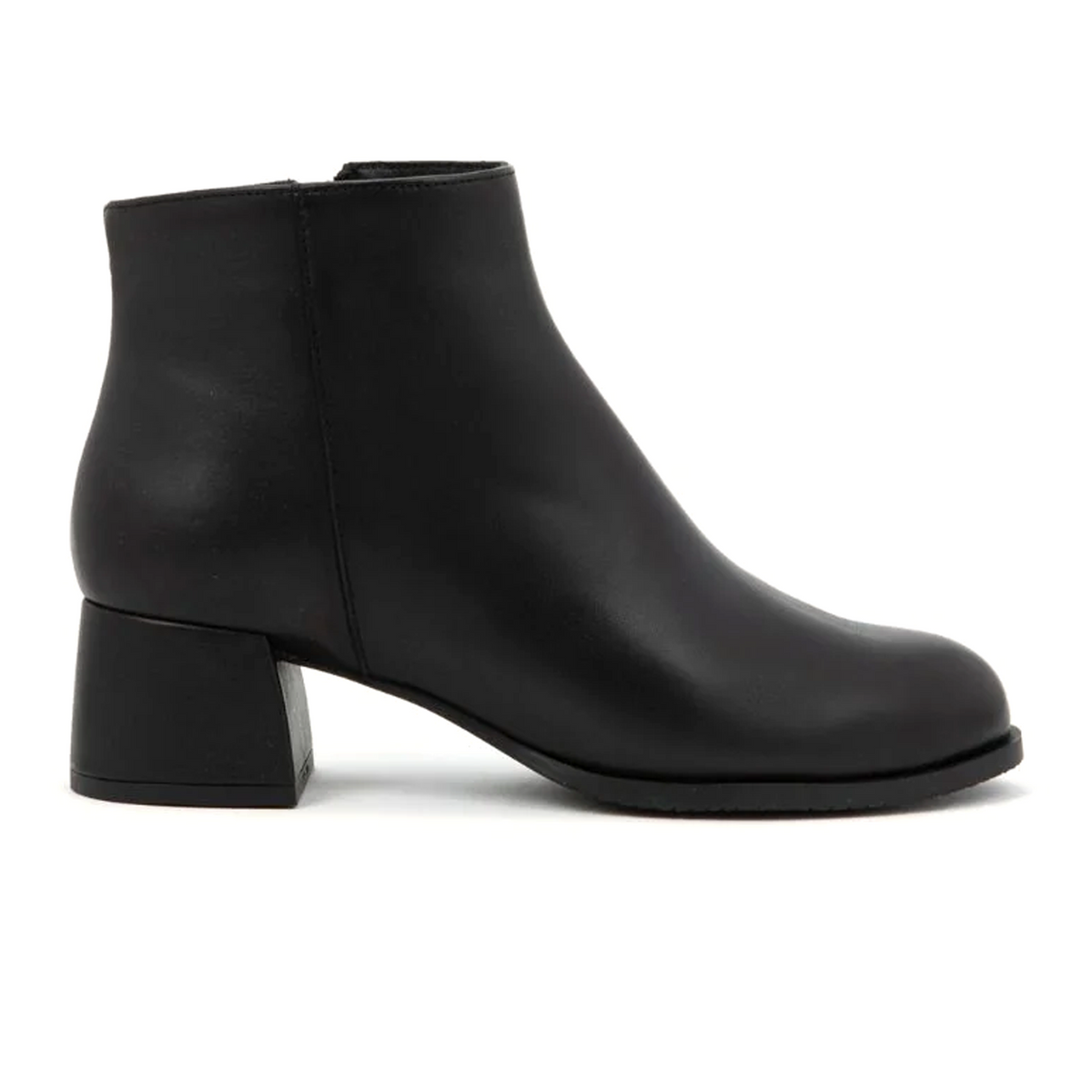 Naot Ballad Heeled Boot (Women) - Black Leather with Brushing