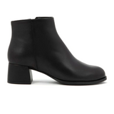 Naot Ballad Heeled Boot (Women) - Black Leather with Brushing