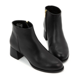 Naot Ballad Heeled Boot (Women) - Black Leather with Brushing
