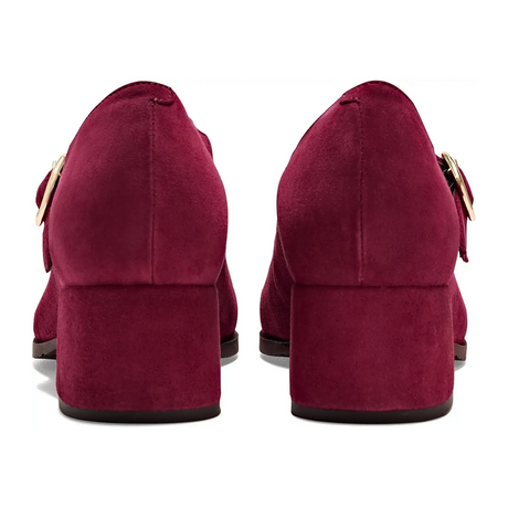 Naot Simile Mary Jane Heel (Women) - Port Suede Dress-Casual - Heels - The Heel Shoe Fitters