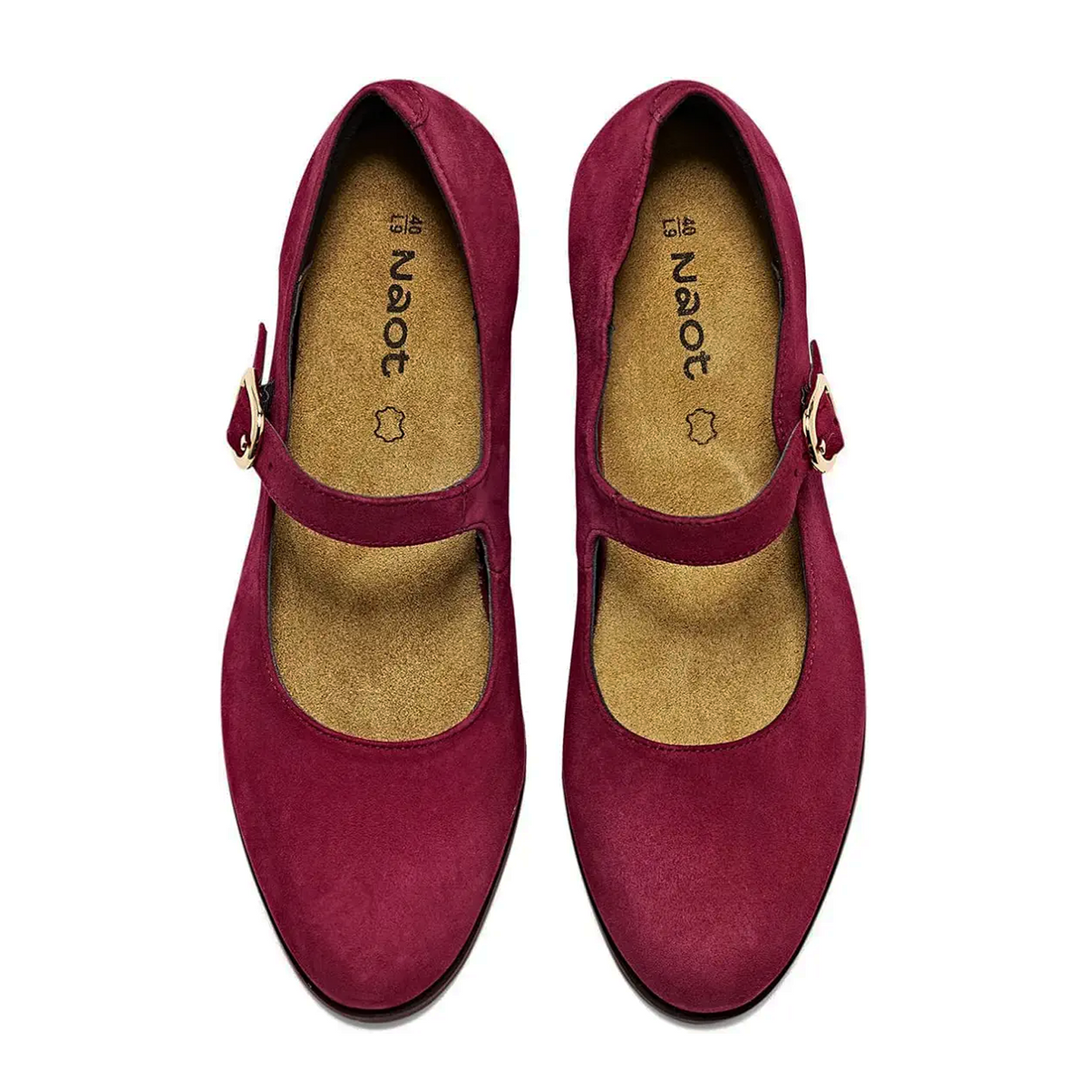 Naot Simile Mary Jane Heel (Women) - Port Suede Dress-Casual - Heels - The Heel Shoe Fitters