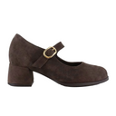 Naot Simile Mary Jane Heel (Women) - Black Coffee Suede