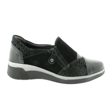 Suave Maderia Slip On (Women) - Black Dress-Casual - Slip On - The Heel Shoe Fitters