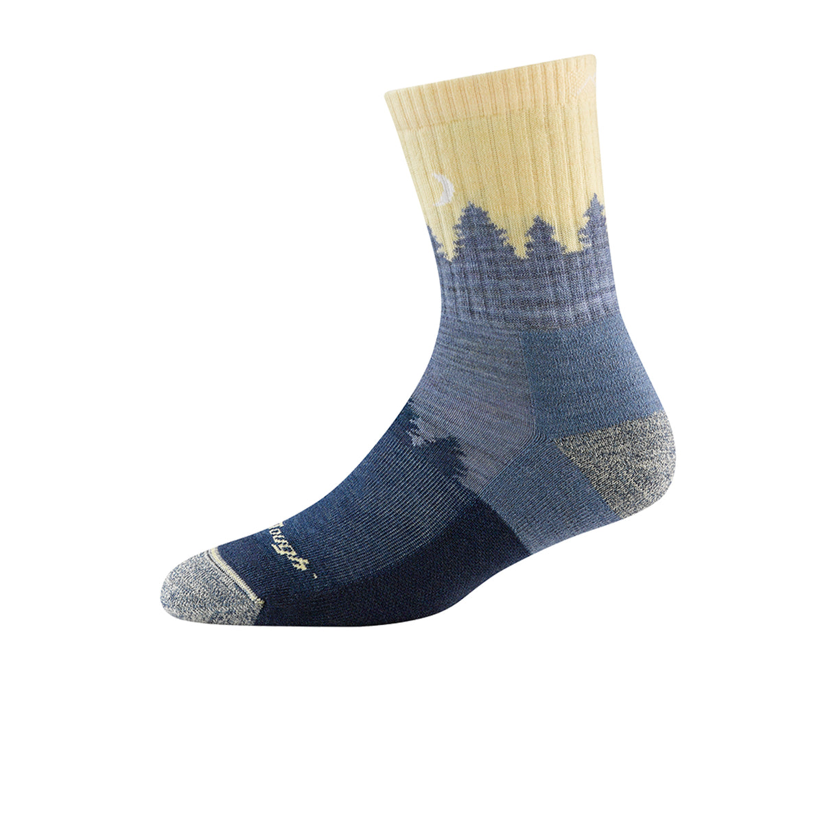 Darn Tough Treeline Midweight Micro Crew Sock with Cushion (Women) - Light Denim Accessories - Socks - Performance - The Heel Shoe Fitters