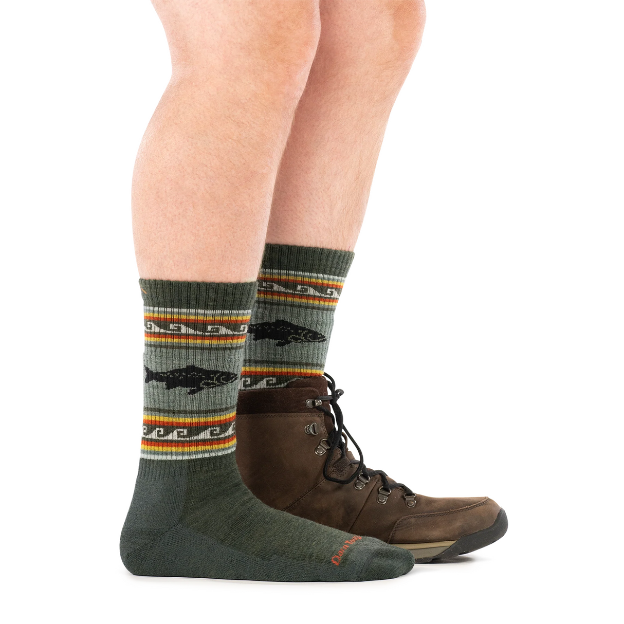 Darn Tough Socks Vangrizzle Midweight Cushion Crew (Men) - Trout River