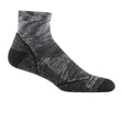 Darn Tough Light Hiker Lightweight 1/4 Sock with Cushion (Men) - Space Gray Accessories - Socks - Performance - The Heel Shoe Fitters