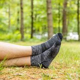 Darn Tough Light Hiker Lightweight Quarter Sock with Cushion (Men) - Space Gray Accessories - Socks - Performance - The Heel Shoe Fitters