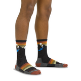 Darn Tough Sunset Ridge Lightweight Micro Crew Sock with Cushion (Men) - Charcoal Accessories - Socks - Performance - The Heel Shoe Fitters