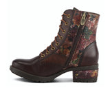 L'Artiste Marty-Met Combat Boot (Women) - Brown Multi Boots - Casual - Mid - The Heel Shoe Fitters