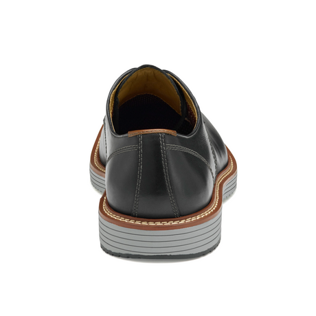 Johnston & Murphy Upton Plain Toe Oxford (Men) - Black Full Grain Dress-Casual - Oxford - The Heel Shoe Fitters