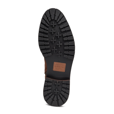 Johnston & Murphy Barrett Zip Boot (Men) - Brown Waxed Suede Boots - Casual - Mid - The Heel Shoe Fitters