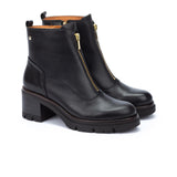 Pikolinos Soria W0B-8626 Heeled Ankle Boot (Women) - Black Boots - Casual - Mid - The Heel Shoe Fitters