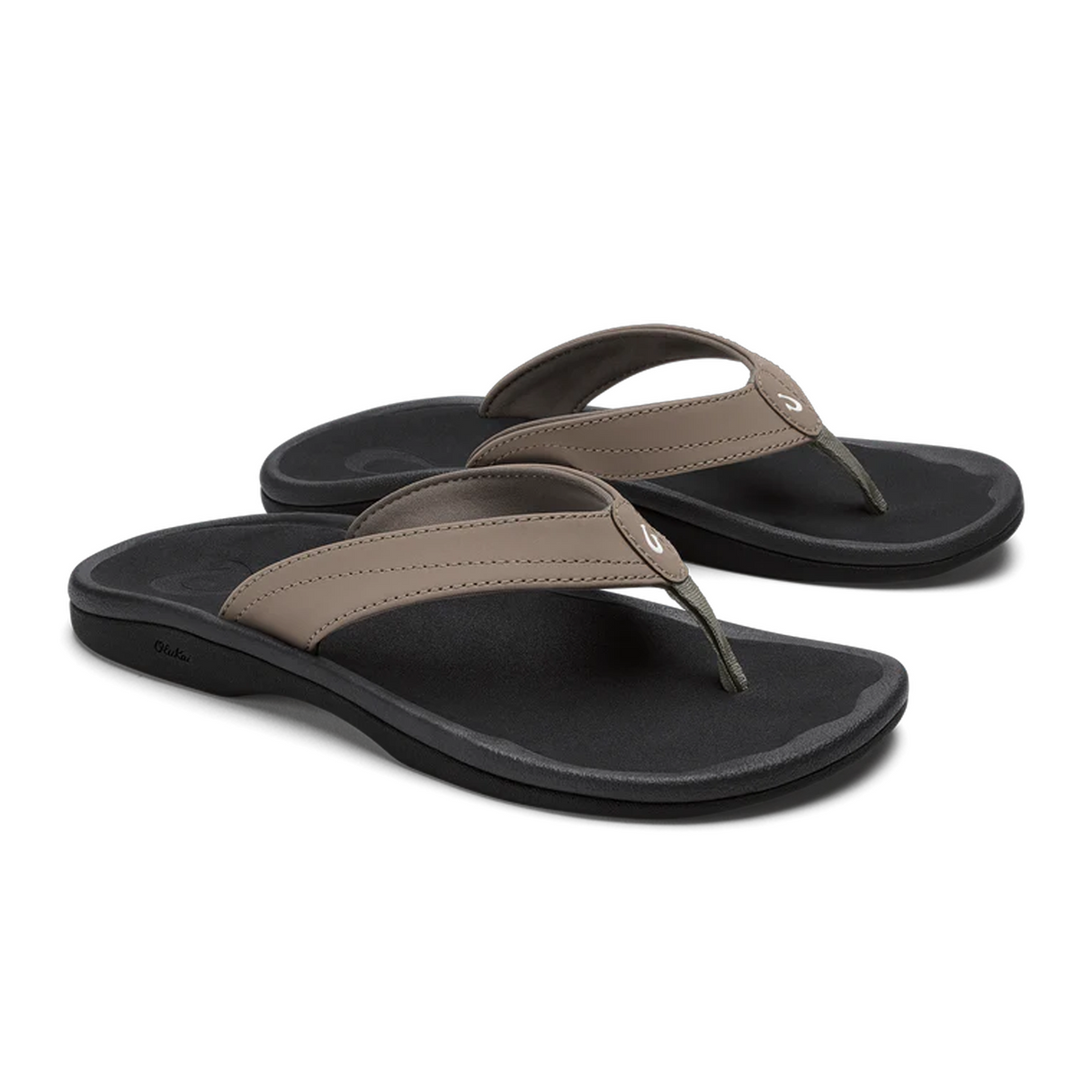 OluKai 'Ohana Sandal (Women) - Warm Taupe/Black