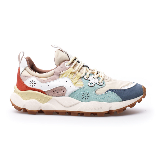 Flower Mountain Yamano 3 Sneaker (Women) - Light Blue/Beige Athletic - Casual - Lace Up - The Heel Shoe Fitters