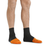 Darn Tough Steely Midweight Quarter Sock with Full Cushion Toe Box (Men) - Graphite Accessories - Socks - Performance - The Heel Shoe Fitters
