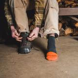 Darn Tough Steely Midweight Quarter Sock with Full Cushion Toe Box (Men) - Graphite Accessories - Socks - Performance - The Heel Shoe Fitters