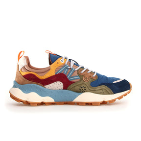 Flower Mountain Yamano 3 Sneaker (Men) - Blue/Army Green Athletic - Running - Trail - The Heel Shoe Fitters