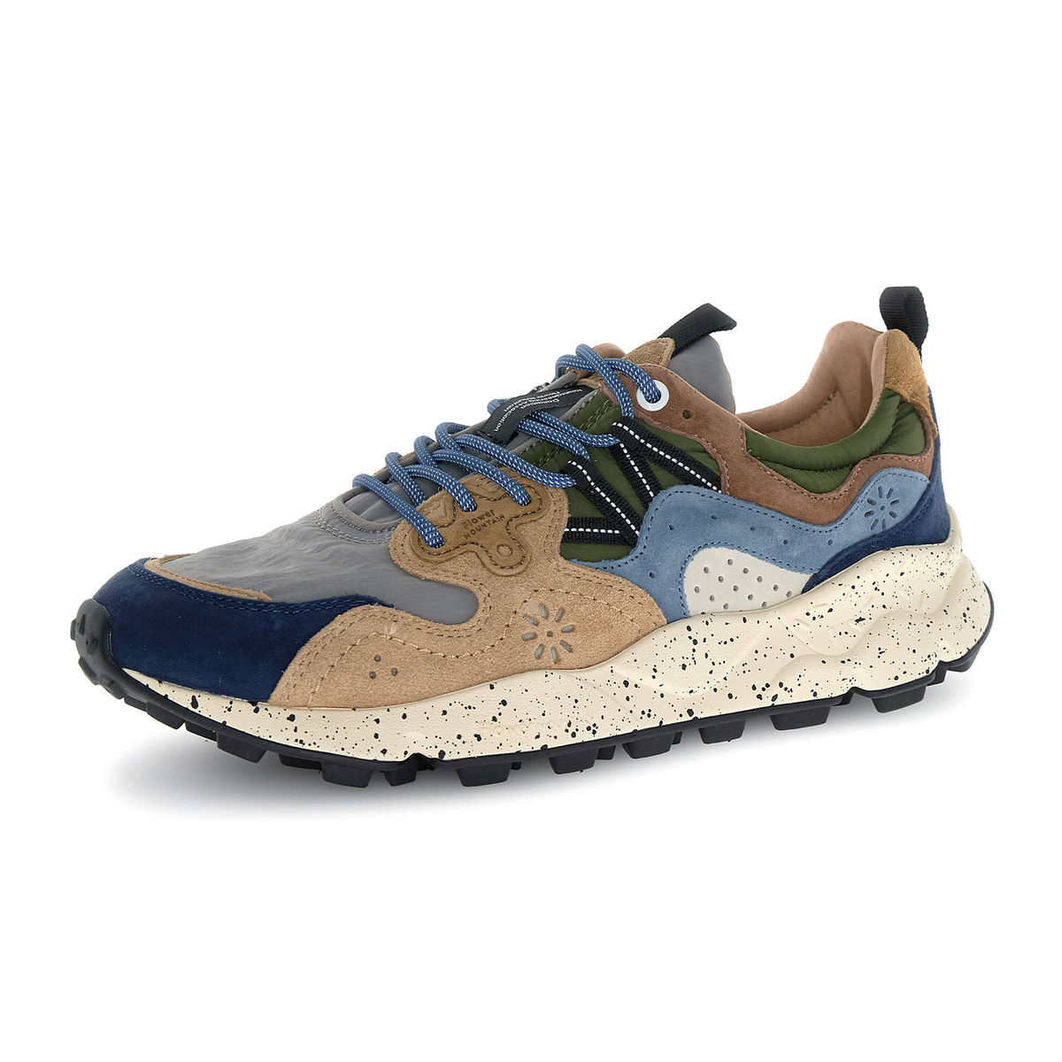Flower Mountain Yamano 3 Sneaker (Men) - Navy/Light Brown/Grey