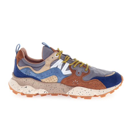 Flower Mountain Yamano 3 Sneaker (Men) - Brown/Deep Petrol/Light Blue Athletic - Casual - Lace Up - The Heel Shoe Fitters
