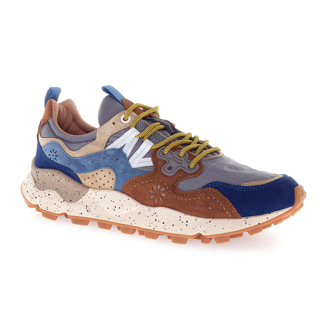 Flower Mountain Yamano 3 Sneaker (Men) - Brown/Deep Petrol/Light Blue Athletic - Casual - Lace Up - The Heel Shoe Fitters