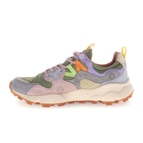 Flower Mountain Yamano 3 Sneaker (Women) - Light Grey/Militare/Cipria Athletic - Casual - Lace Up - The Heel Shoe Fitters