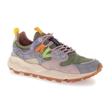 Flower Mountain Yamano 3 Sneaker (Women) - Light Grey/Militare/Cipria Athletic - Casual - Lace Up - The Heel Shoe Fitters