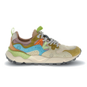 Flower Mountain Yamano 3 Sneaker (Women) - Cream/Milk/Light Blue Athletic - Casual - Lace Up - The Heel Shoe Fitters