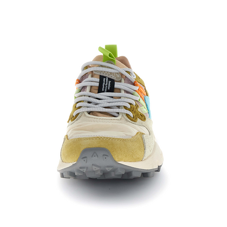 Flower Mountain Yamano 3 Sneaker (Women) - Cream/Milk/Light Blue Athletic - Casual - Lace Up - The Heel Shoe Fitters