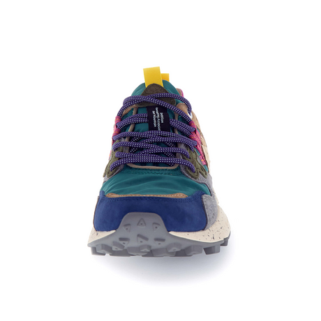 Flower Mountain Yamano 3 Sneaker (Women) - Petrol/Stone/Beige Athletic - Casual - Lace Up - The Heel Shoe Fitters