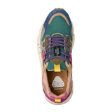 Flower Mountain Yamano 3 Sneaker (Women) - Petrol/Stone/Beige Athletic - Casual - Lace Up - The Heel Shoe Fitters