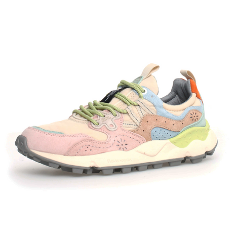 Flower Mountain Yamano 3 Sneaker (Women) - Pink/Beige Athletic - Casual - Lace Up - The Heel Shoe Fitters