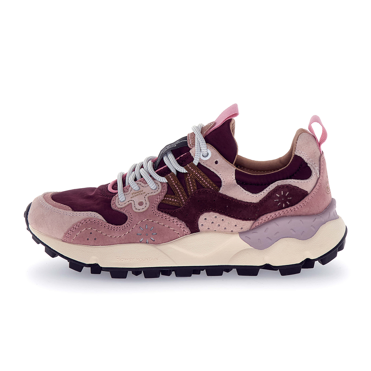 Flower Mountain Yamano 3 Sneaker (Women) - Light Rose/Pink/Brown Athletic - Casual - Lace Up - The Heel Shoe Fitters