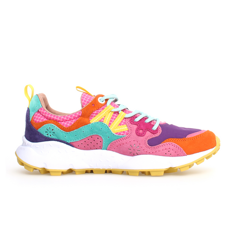 Flower Mountain Yamano 3 Sneaker (Women) - Orange/Fuchsia/Violet Athletic - Casual - Lace Up - The Heel Shoe Fitters