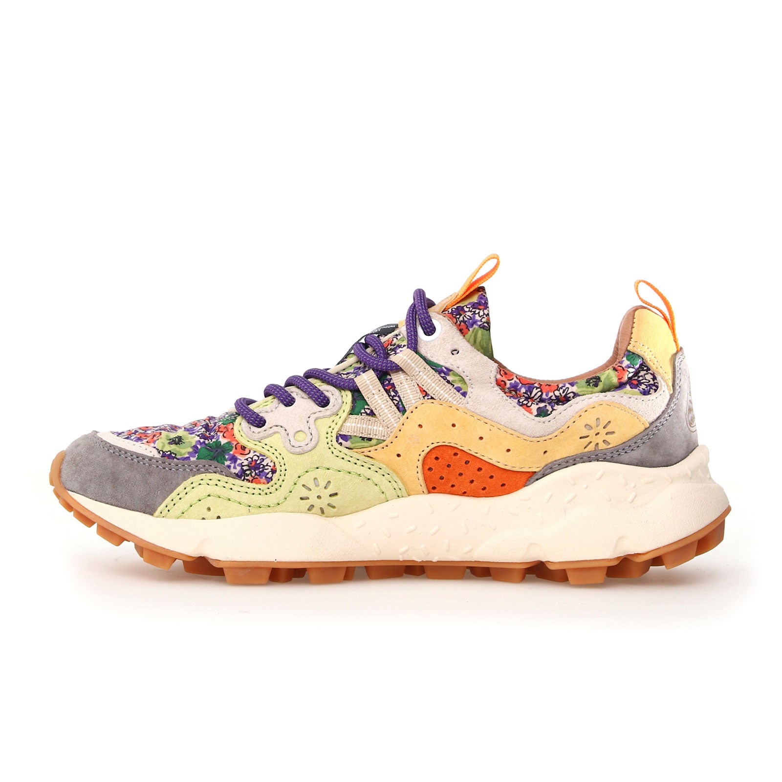 七五三 M's fiore. Flower Mountain Yamano 3 Sneaker (Women) - Spring Flowers Grey