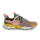 Flower Mountain Yamano 3 Sneaker (Women) - Leo Light Mustard/Grey/Cipria Athletic - Casual - Lace Up - The Heel Shoe Fitters